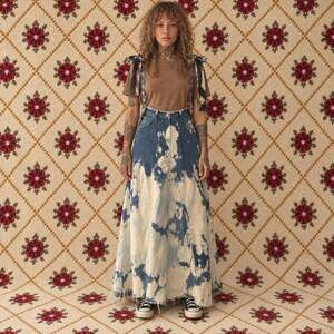 Reclaimed Vintage Women's Blue Skirt